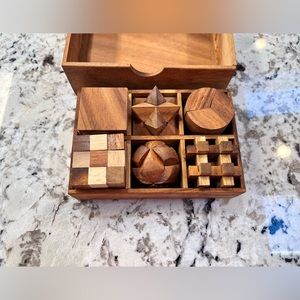 Wooden puzzle boxed